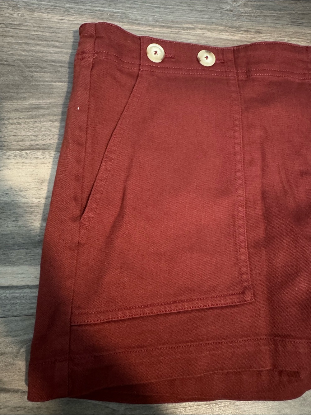 Pilcro Rust-Brown High-Rise Skort - Picture 2 of 7